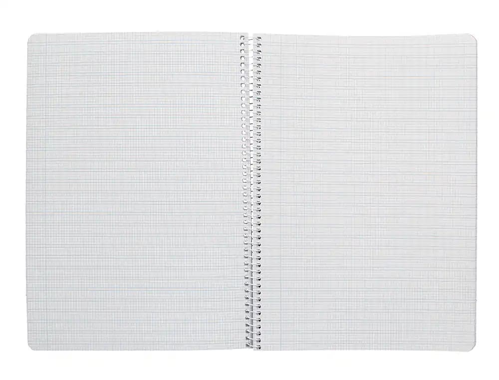 Cuaderno espiral liderpapel a4 pautaguia tapa blanda 80h 75gr cuadro pautado 2,5mm