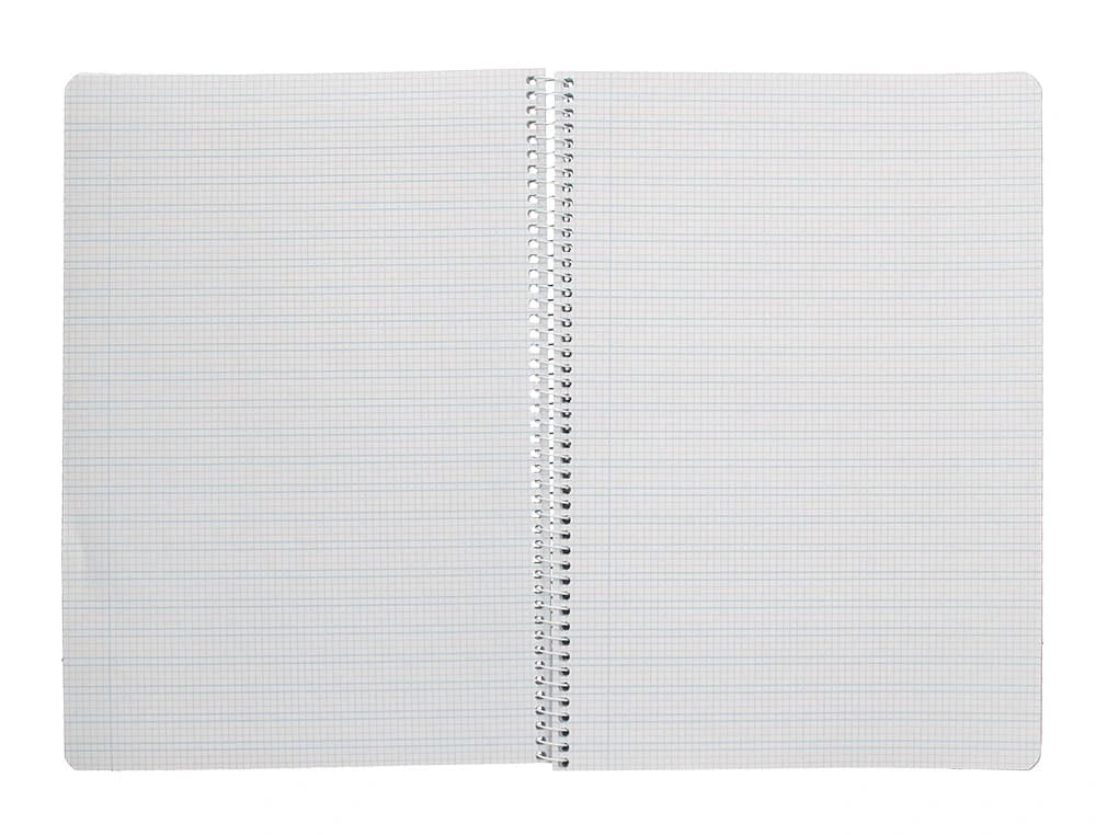Cuaderno espiral liderpapel a4 pautaguia tapa blanda 80h 75gr cuadro pautado 3mm