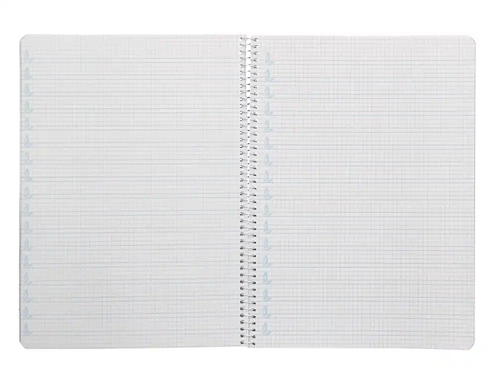 Cuaderno espiral liderpapel a4 pautaguia tapa blanda 80h 75gr cuadro pautado 4mm