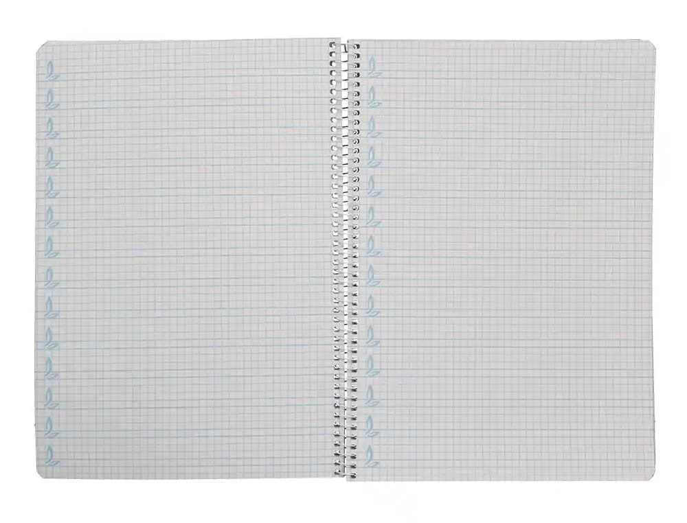 Cuaderno espiral liderpapel a4 pautaguia tapa blanda 80h 75gr cuadro pautado 5mm