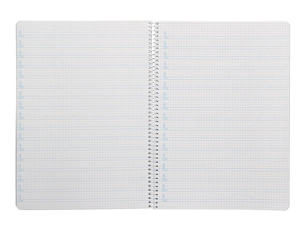 Cuaderno espiral liderpapel pautaguia tapa dura 80h 90gr cuadro pautado 4mm color