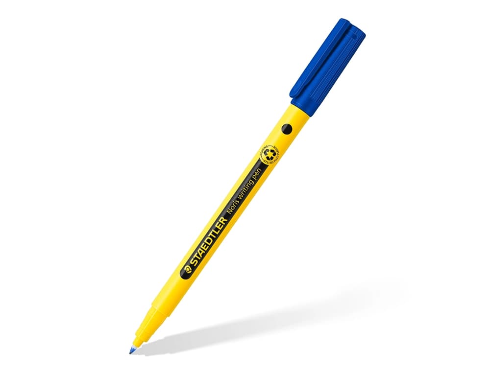 Rotulador staedtler noris writing pen 307 tinta base de agua punta fina trazo 0,6 mm