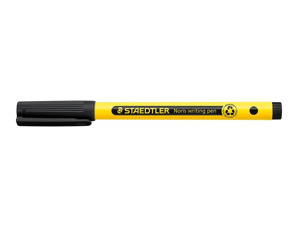 Rotulador Staedtler Noris writing pen 307 de punta fina con tinta a base de agua, trazo de 0,6 mm – Negro