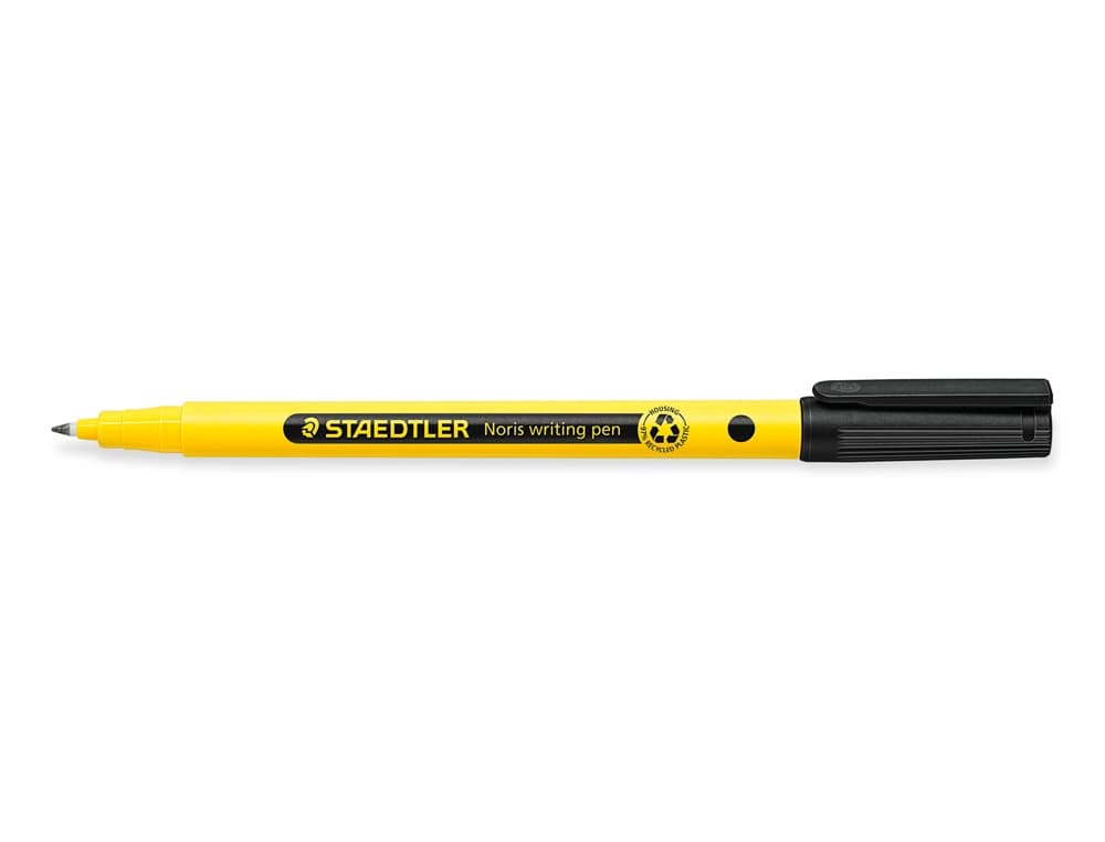 Rotulador Staedtler Noris writing pen 307 de punta fina con tinta a base de agua, trazo de 0,6 mm – Negro