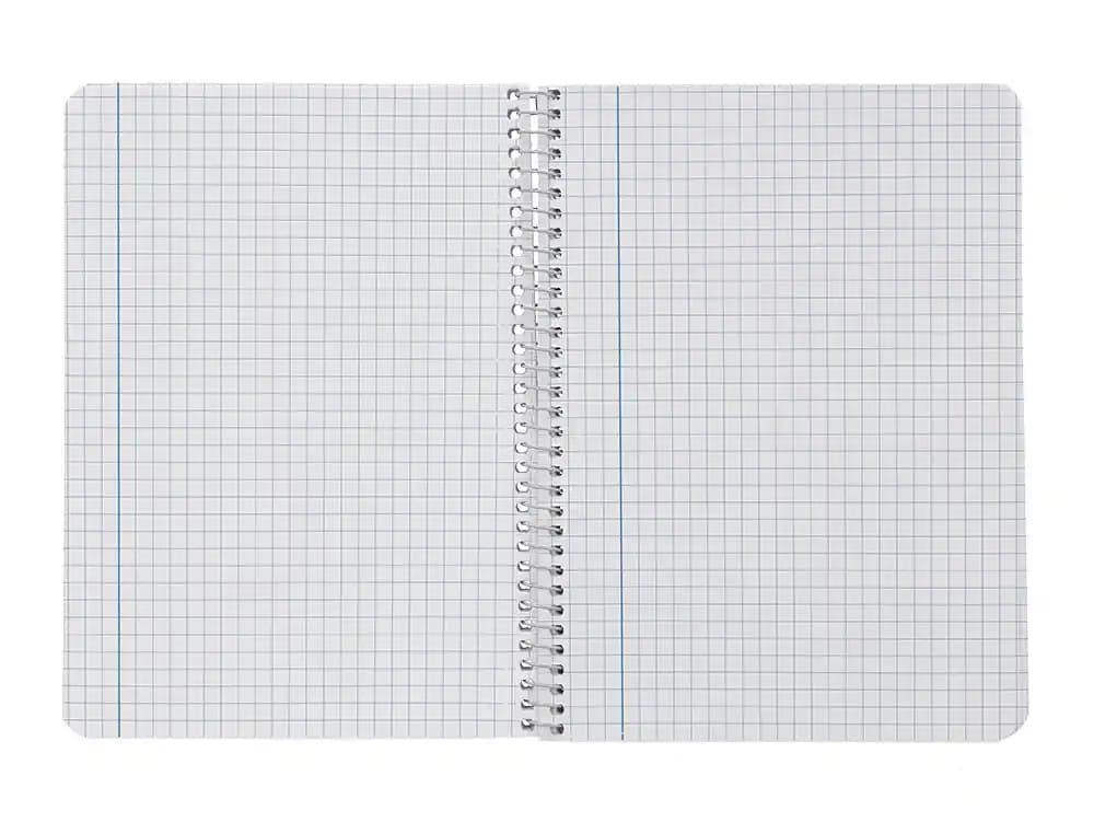 Cuaderno espiral liderpapel a4 smart tapa blanda 80h 75gr cuadro 6 mm con margen colores surtidos