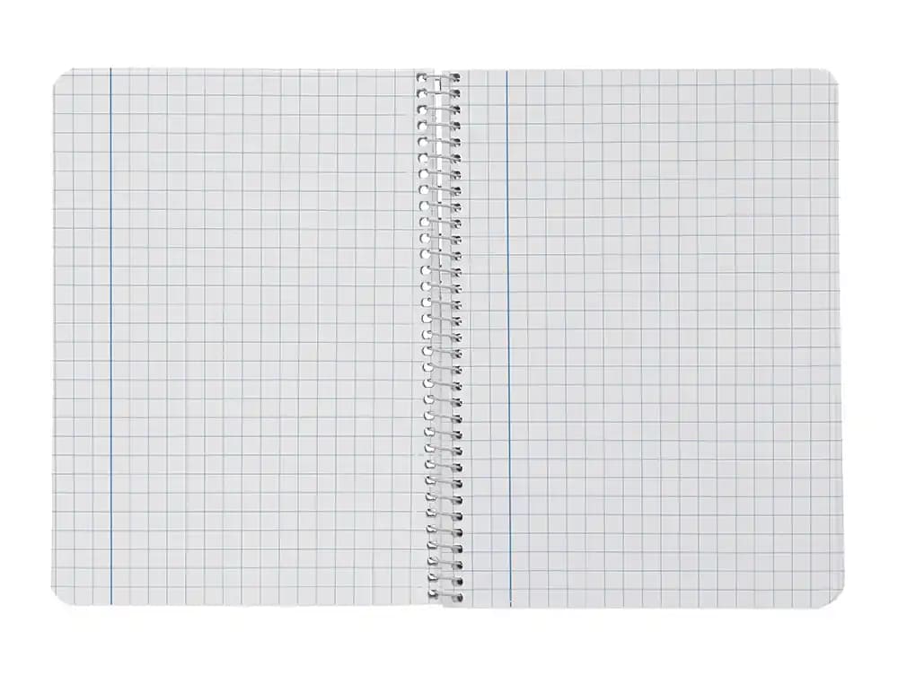Cuaderno espiral liderpapel a4 smart tapa blanda 80h 75gr cuadro 8 mm con margen colores surtidos