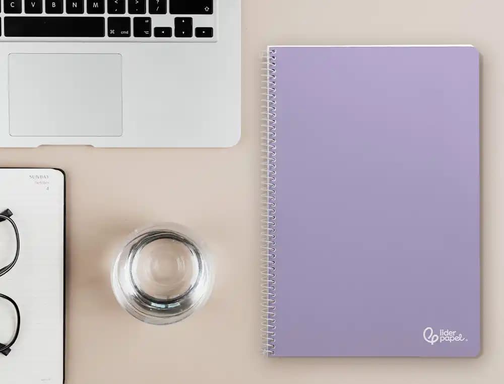 Cuaderno espiral liderpapel smart tapa blanda 80h 75gr liso sin margen colores surtidos