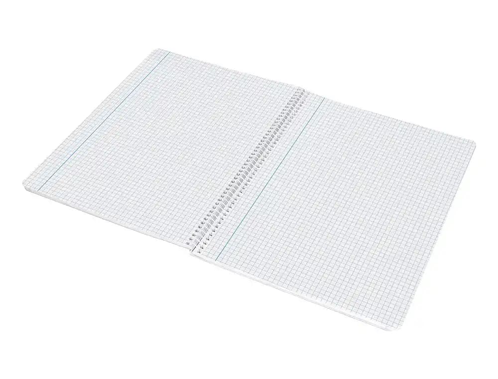 Cuaderno espiral liderpapel a4 smart tapa blanda 80h 75gr cuadro 4mm con margen oscuro