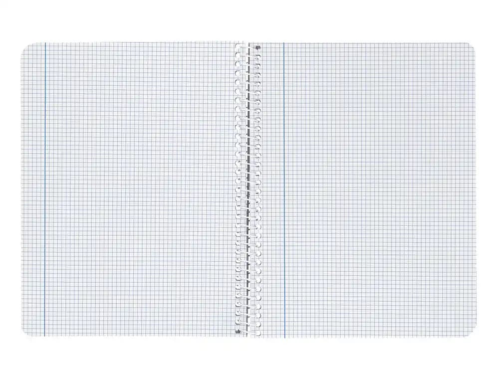 Cuaderno de espiral Liderpapel Witty de tapa dura, cuadro de 3 mm con margen, 80 hojas de 90 g – A4 · 90g