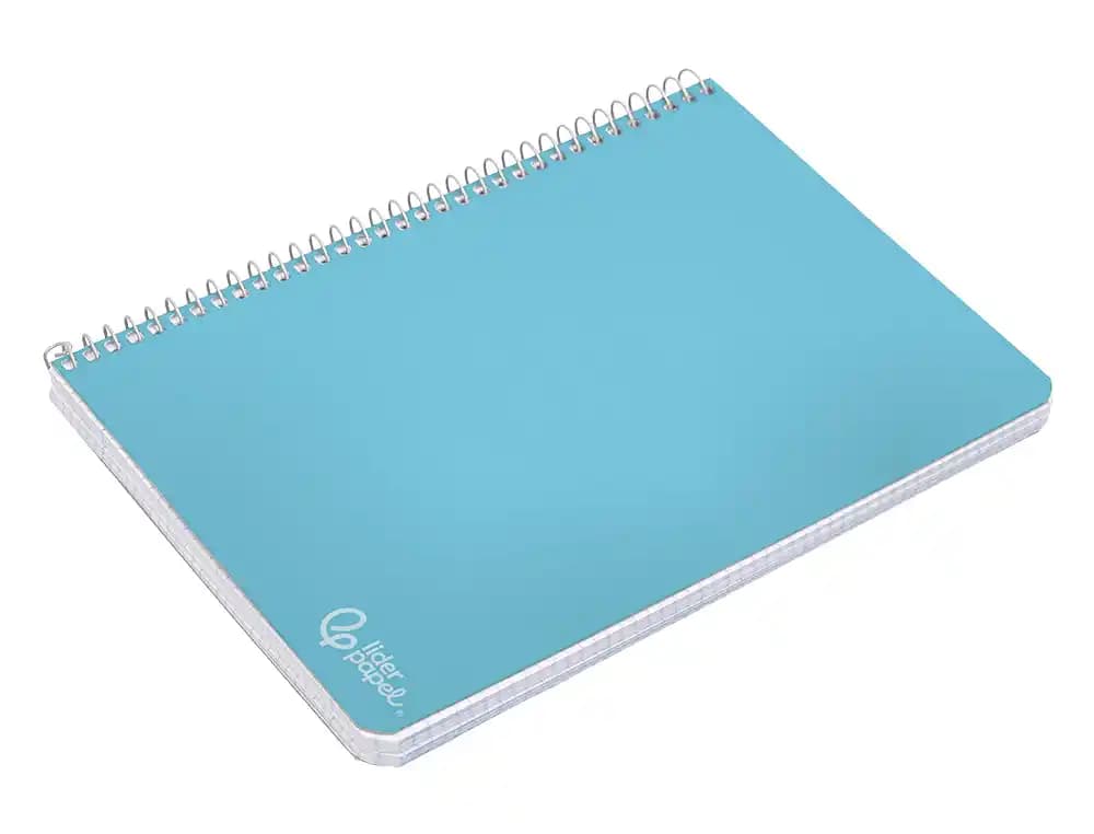 Cuaderno espiral liderpapel witty tapa dura 80h 90gr cuadro 6mm con margen colores surtidos