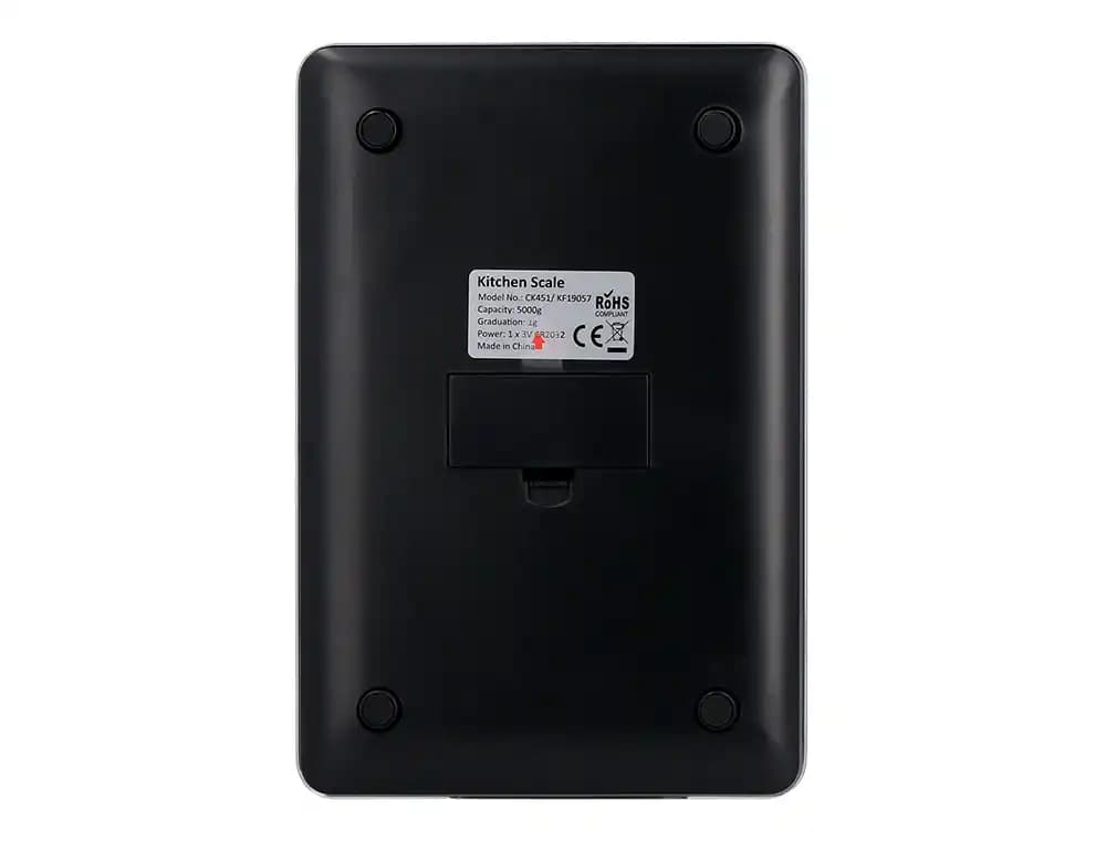 Bascula precision q-connect digital con pantalla lcd precision 1 gr capacidad de 5 gr a 5 kg 200x135x16mm