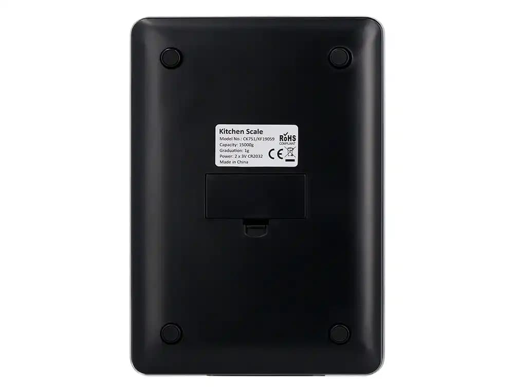 Bascula precision q-connect digital con pantalla lcd precision 1 gr capacidad de 5 gr a 15 kg 240x170x17,5mm