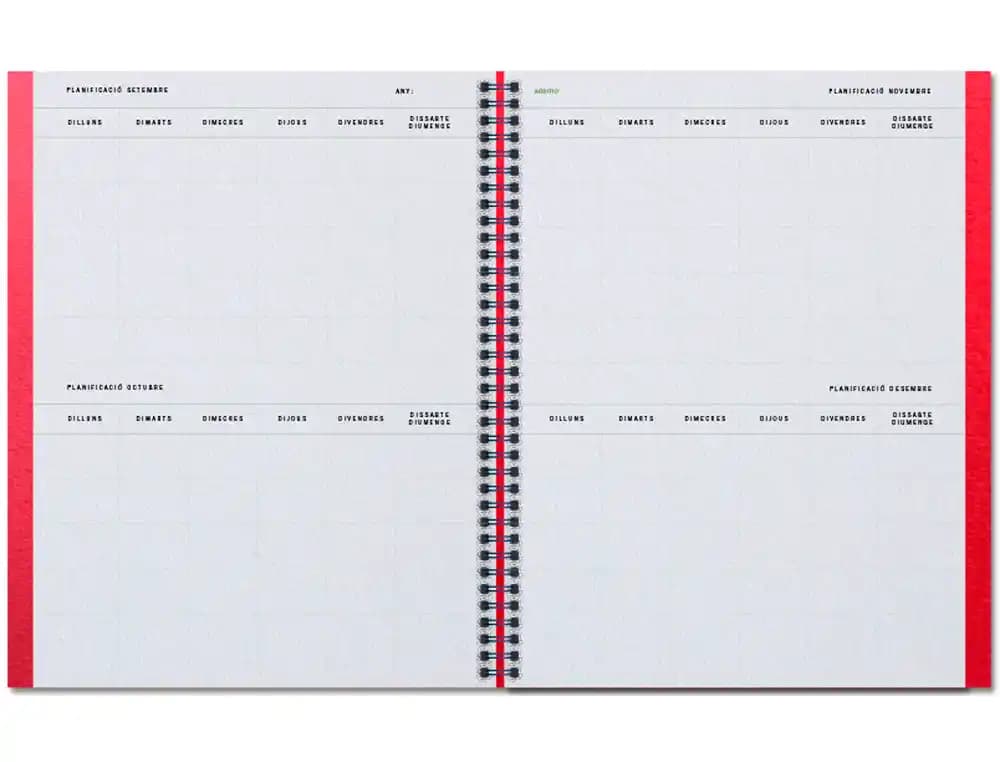 Cuaderno aula planner catalan additio din a4 160 paginas plan anual y mensual con programacion y evaluacion