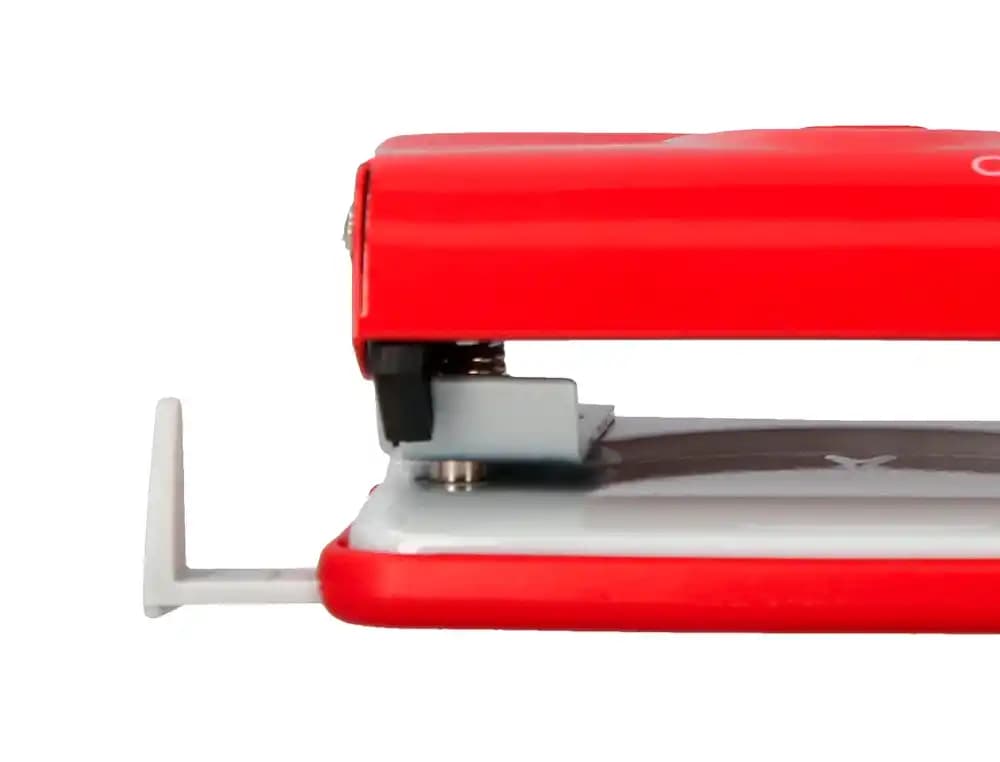 Taladrador q-connect kf14219 rojo abertura 2 mm capacidad 20 hojas