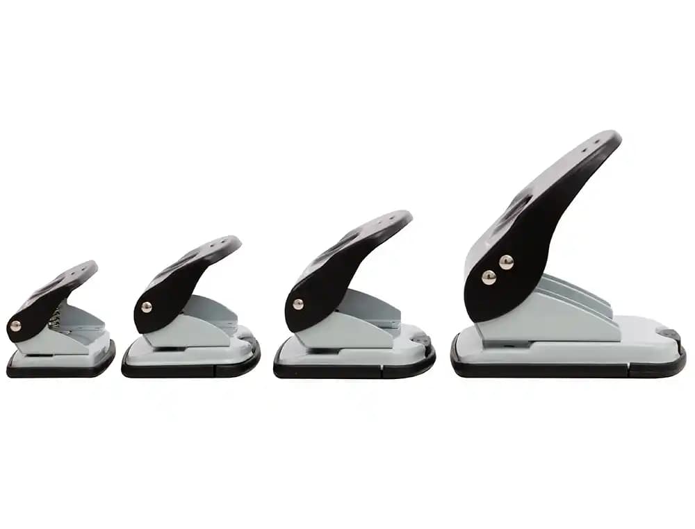Taladrador q-connect kf14221 2 taladros color negro abertura 3,5 mm capacidad 40 hojas