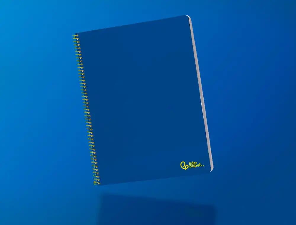 Cuaderno espiral liderpapel a4 smart tapa blanda 80h 75gr rayado horizontal con margen oscuro