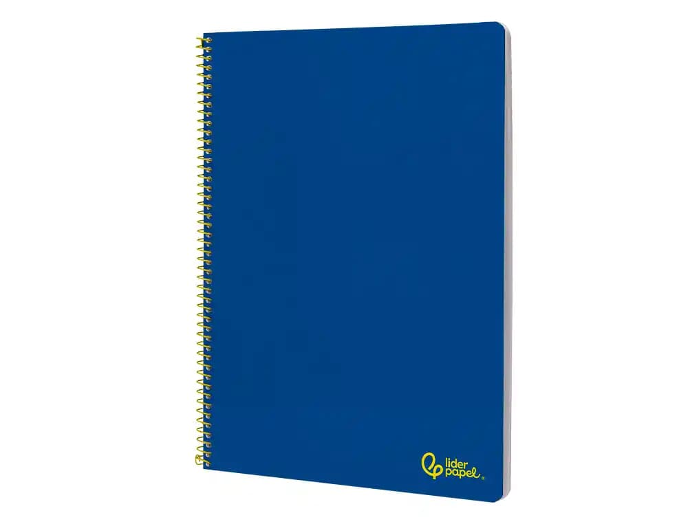 Cuaderno espiral liderpapel a4 smart tapa blanda 80h 75gr rayado horizontal con margen oscuro