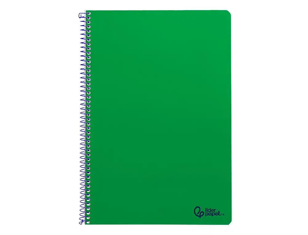 Cuaderno espiral liderpapel a4 smart tapa blanda 80h 75gr pauta 2,5mm con margen colores