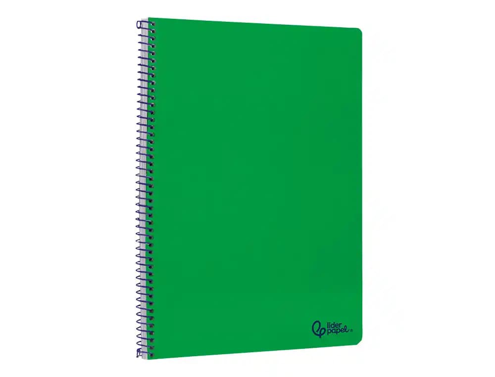 Cuaderno espiral liderpapel a4 smart tapa blanda 80h 75gr pauta 2,5mm con margen colores