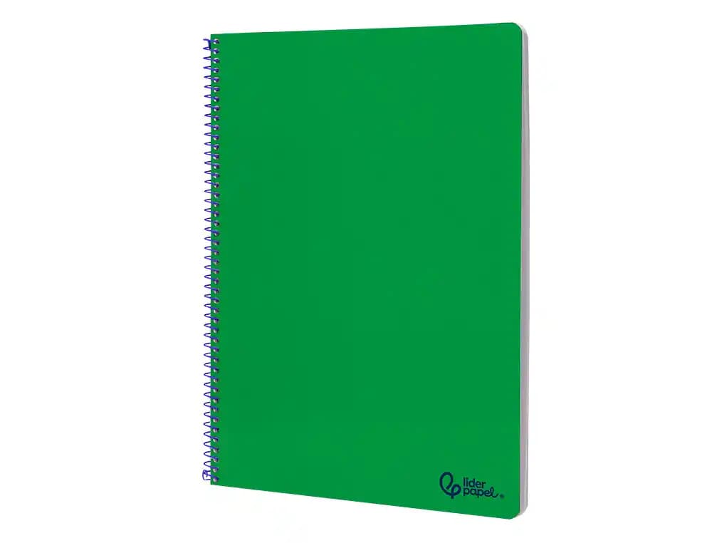Cuaderno espiral liderpapel a4 smart tapa blanda 80h 75gr pauta 2,5mm con margen colores