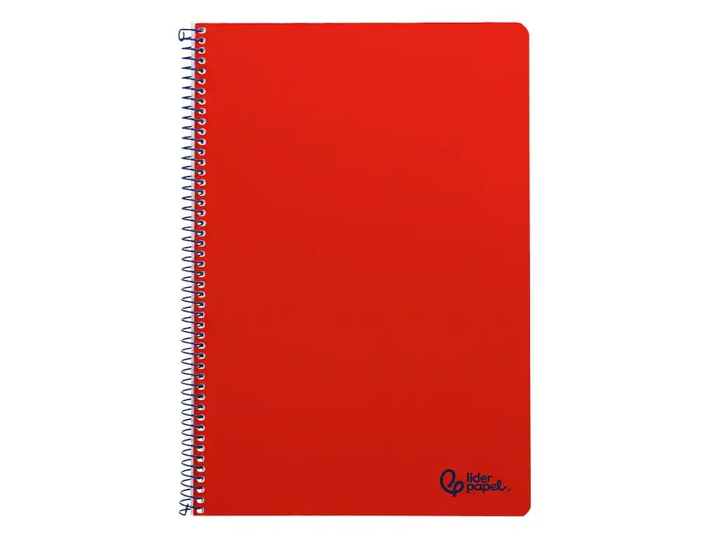 Cuaderno espiral liderpapel a4 smart tapa blanda 80h 75gr pauta 3,5mm con margen colores