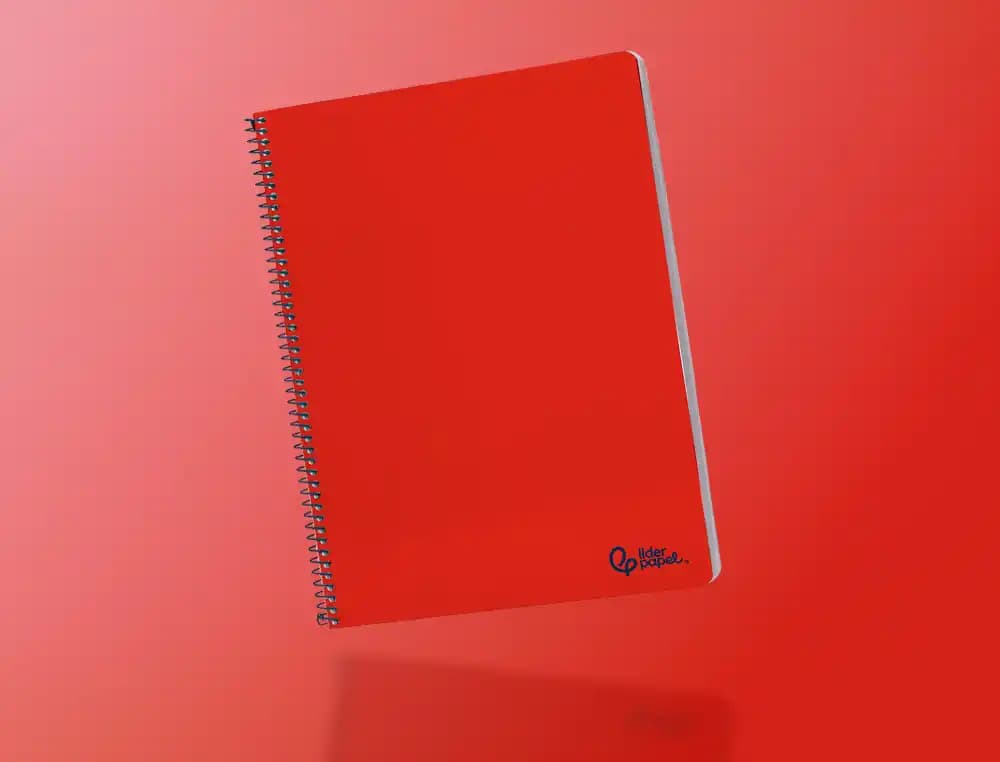 Cuaderno espiral liderpapel a4 smart tapa blanda 80h 75gr pauta 3,5mm con margen colores