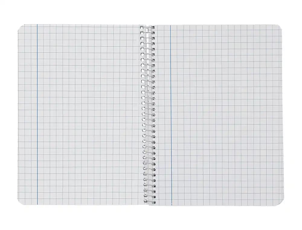 Cuaderno espiral liderpapel a5 smart tapa blanda 80h 75gr cuadro 8mm con margen colores surtidos