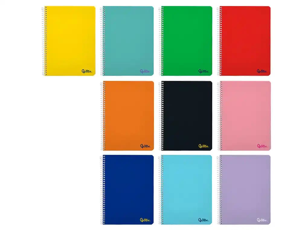 Cuaderno espiral liderpapel smart tapa blanda 80h pauta 3,5mm con margen colores surtidos
