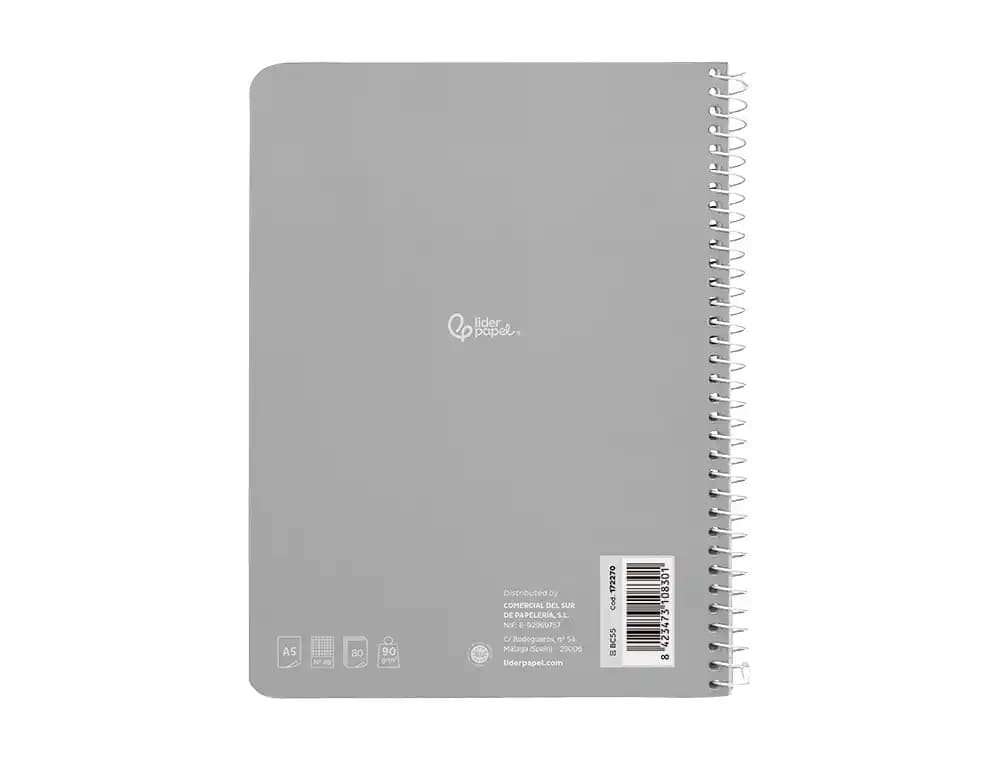 Cuaderno espiral liderpapel a5 witty tapa dura 80h 90gr rayado nº46 con margen colores surtidos