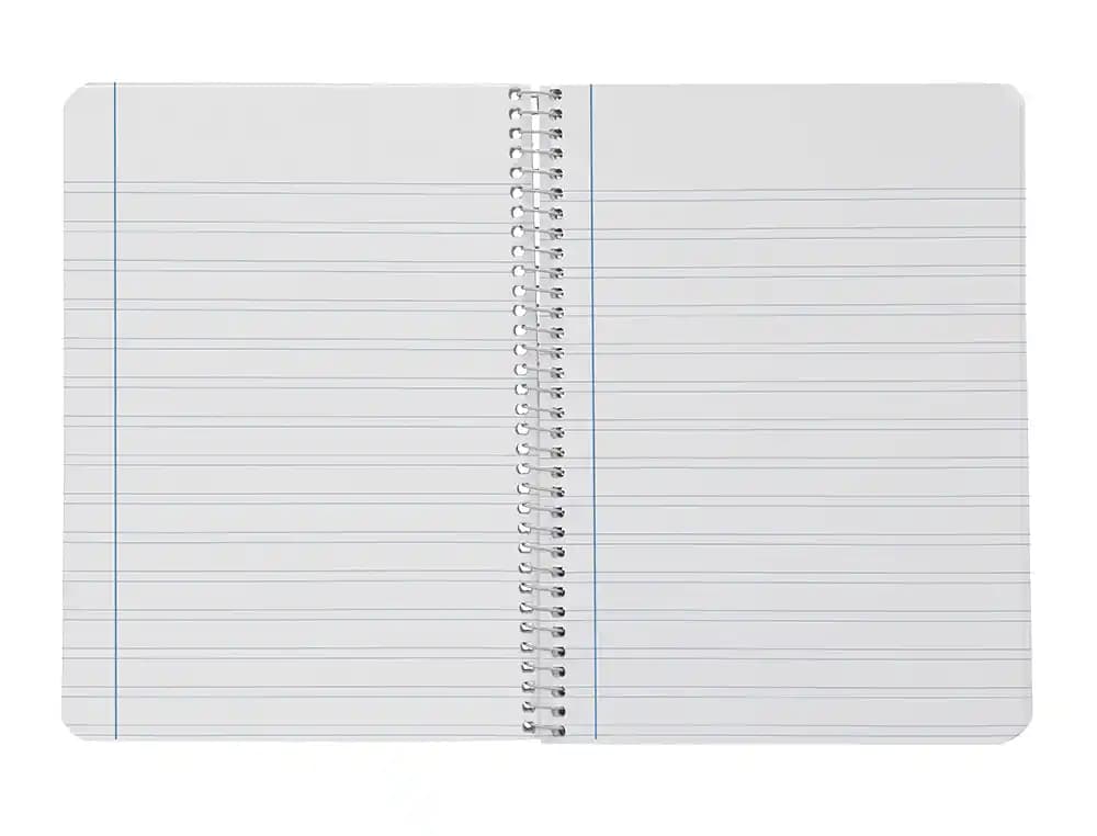 Cuaderno espiral liderpapel a5 witty tapa dura 80h 90gr pauta ancha 3,5mm con margen colores surtidos