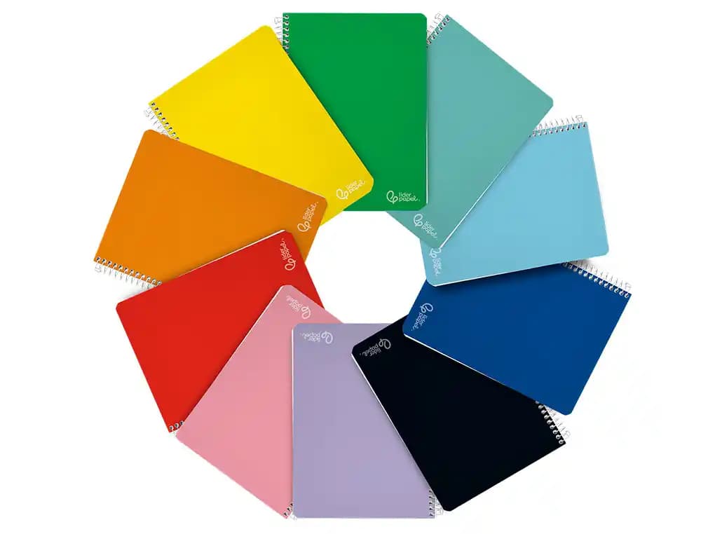 Cuaderno espiral liderpapel witty tapa dura 80h milimetrado 2mm colores surtidos