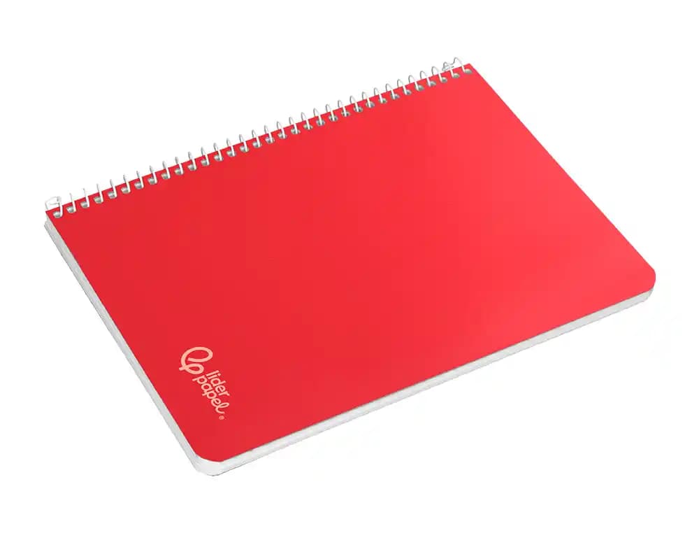 Cuaderno espiral liderpapel din a5 witty tapa dura 80h 90gr rayado montessori 3,5 mm colores surtidos