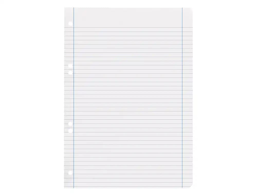 Recambio liderpapel din a5 100 hojas 75 gr horizontal con margen 6 taladros