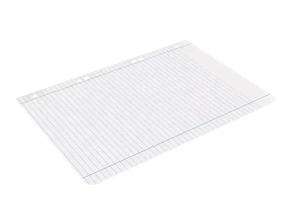 Recambio liderpapel din a5 100 hojas 75 gr horizontal con margen 6 taladros
