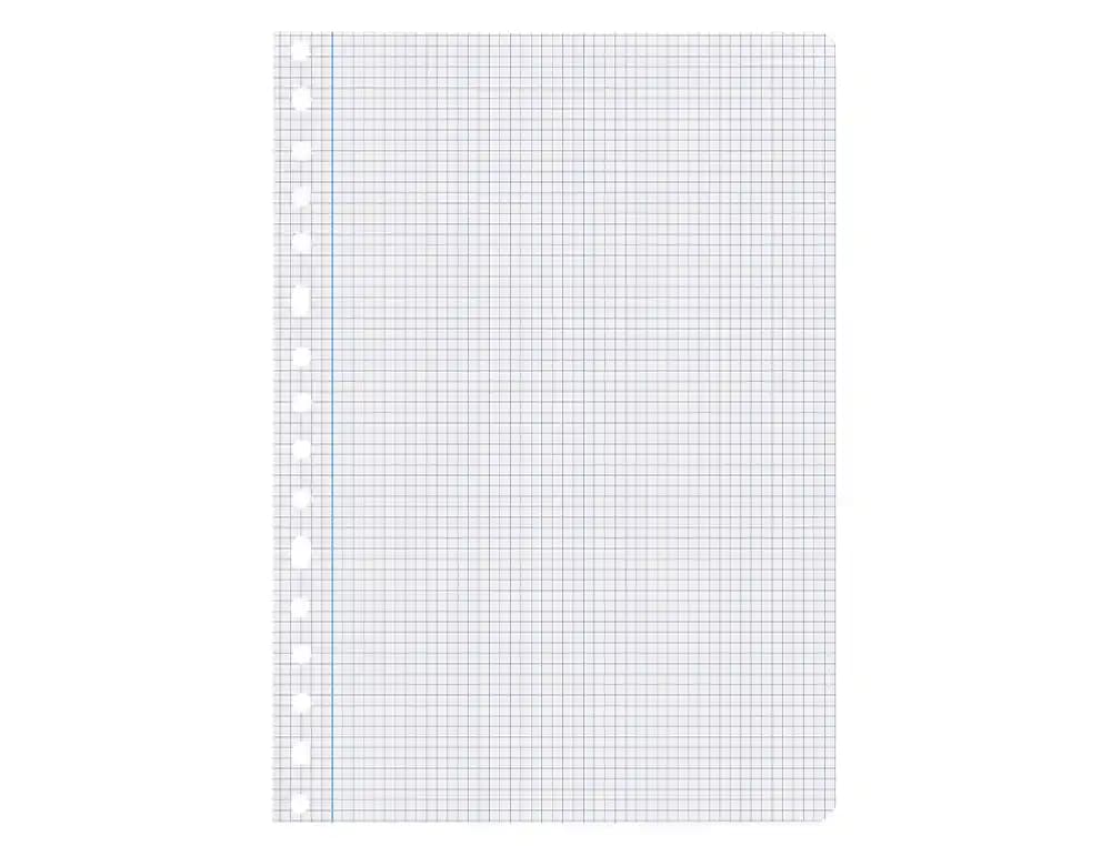 Recambio liderpapel a4 100 hojas 75gr cuadro 4mm con margen 16 taladros