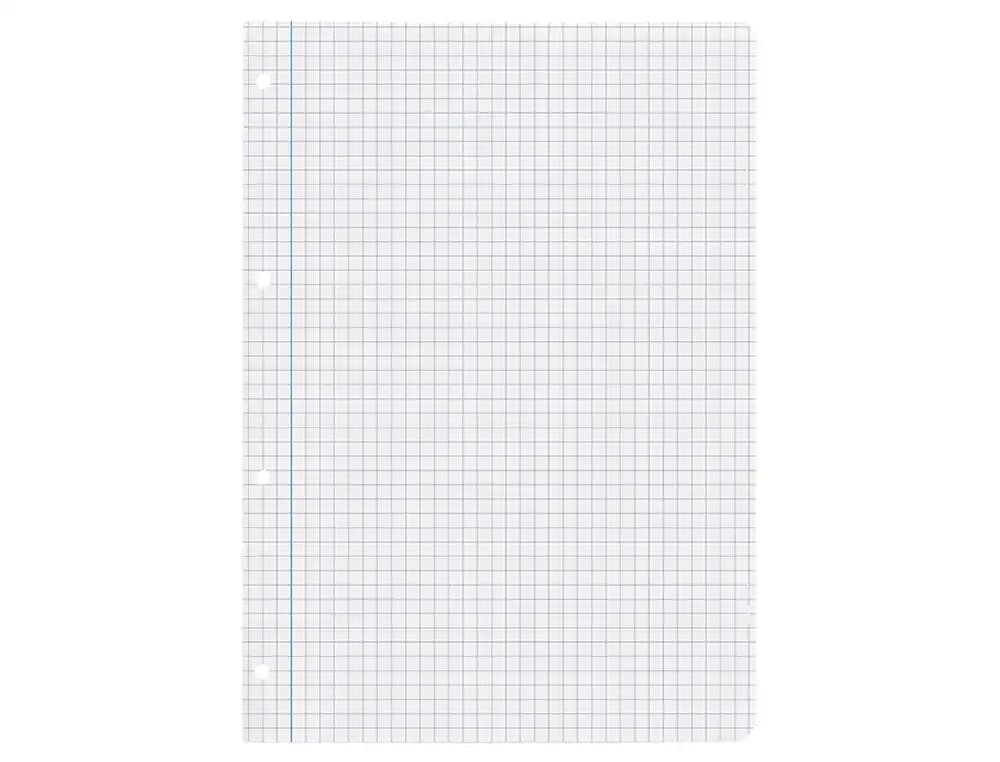 Recambio liderpapel a4 100 hojas 75gr cuadro 6mm 4 taladros con margen