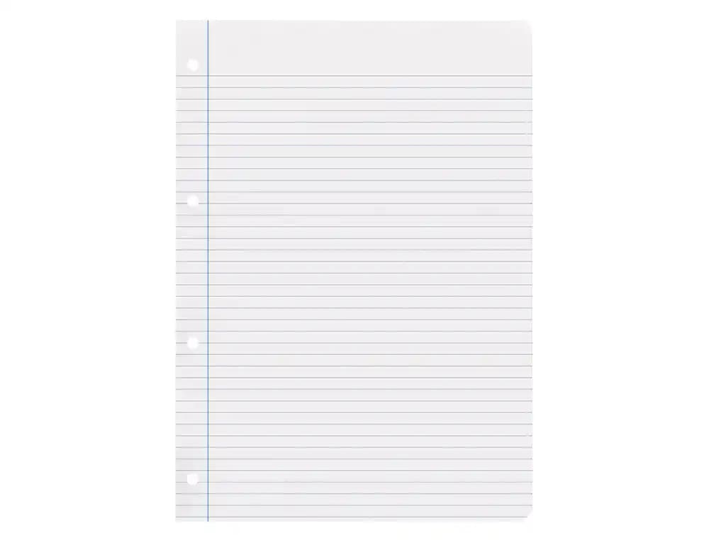 Recambio liderpapel a4 100 hojas 75gr horizontal con margen 4 taladros