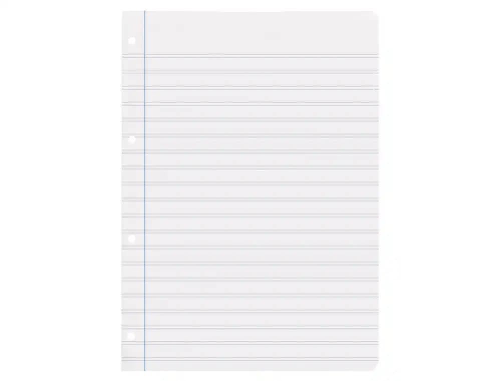Recambio liderpapel a4 100 hojas 75gr pauta 5 2.5mm con margen 4 taladros