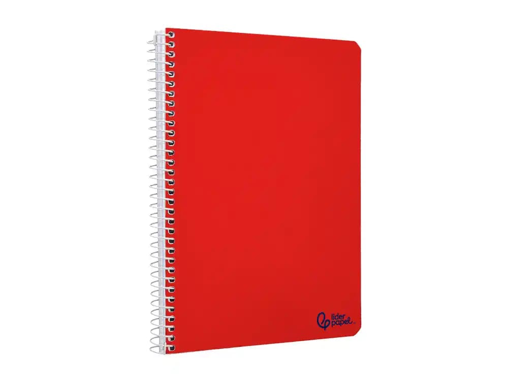 Cuaderno espiral liderpapel a4 micro smart tapa blanda 80h 75gr cuadro 5mm doble margen 4 taladros colores
