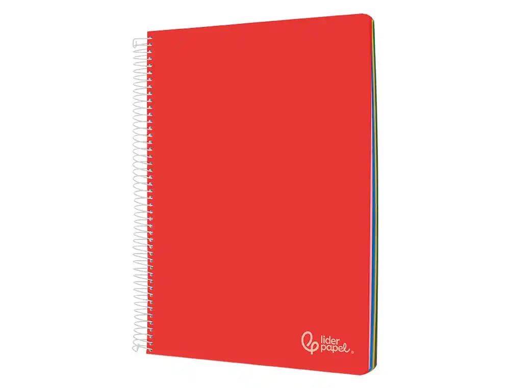 Cuaderno espiral liderpapel a4 micro witty tapa dura 120h 90gr horizontal 8mm 5 bandas 4 taladros colores surtidos