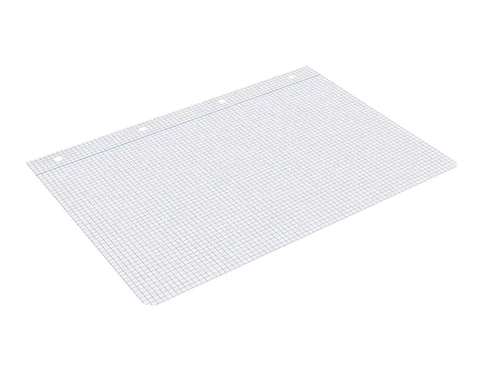 Recambio liderpapel a4 100 hojas 100gr cuadro 5mm con margen 4 taladros
