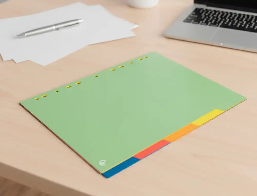 Separador liderpapel polipropileno juego de 5 separadores a4 multitaladro 500 micras