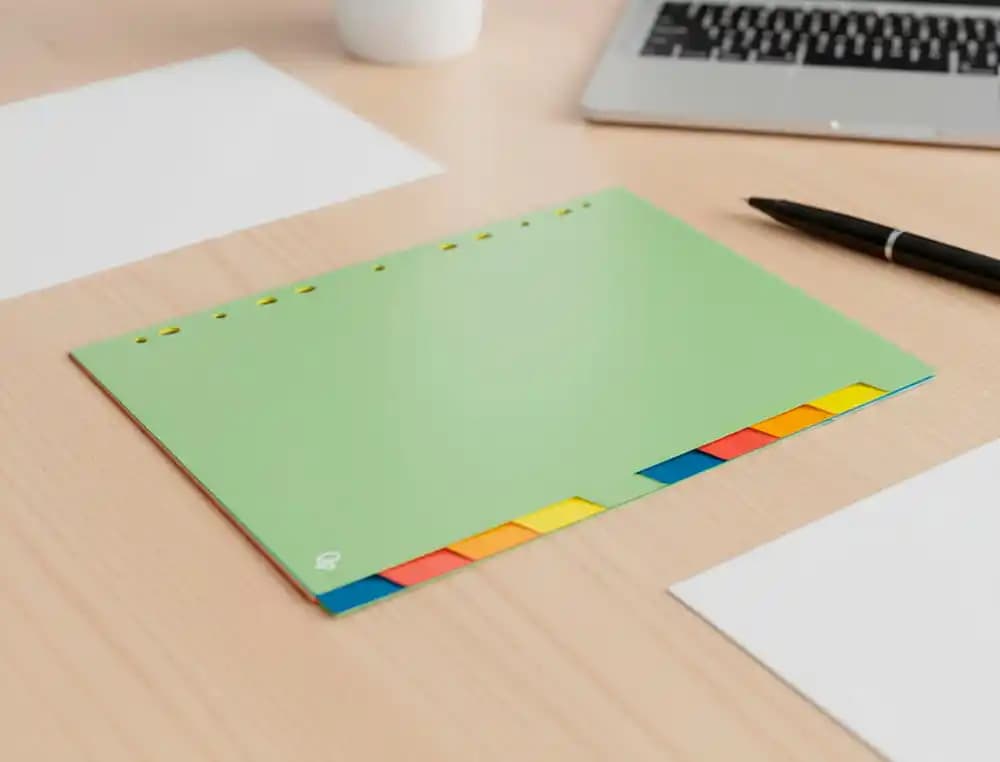 Separador liderpapel polipropileno juego de 10 separadores a4 multitaladro 500 micras