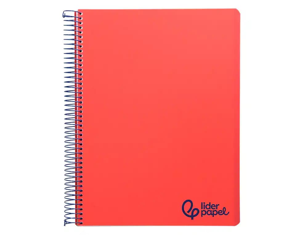 Cuaderno espiral liderpapel a4 micro wonder tapa plastico 120h 90gr horizontal 5 bandas 4 taladros colores