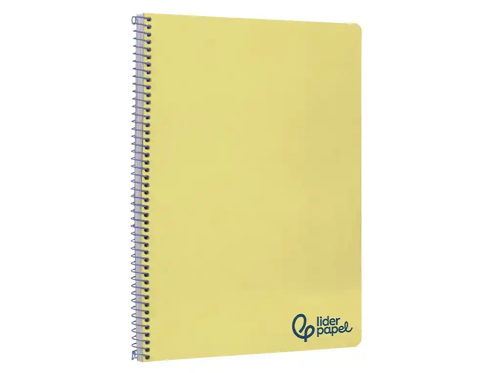 Cuaderno espiral liderpapel a4 wonder tapa plastico 80h 90gr rayado horizontal con margen colores