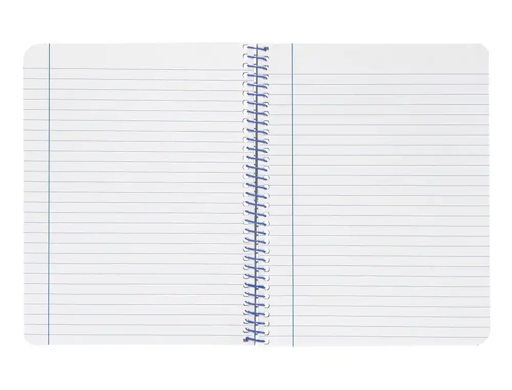 Cuaderno espiral liderpapel a4 wonder tapa plastico 80h 90gr rayado horizontal con margen colores
