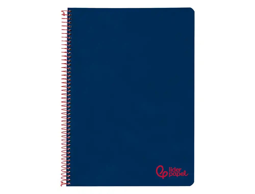 Cuaderno espiral liderpapel a4 wonder tapa plastico 80h 90gr rayado horizontal con margen colores