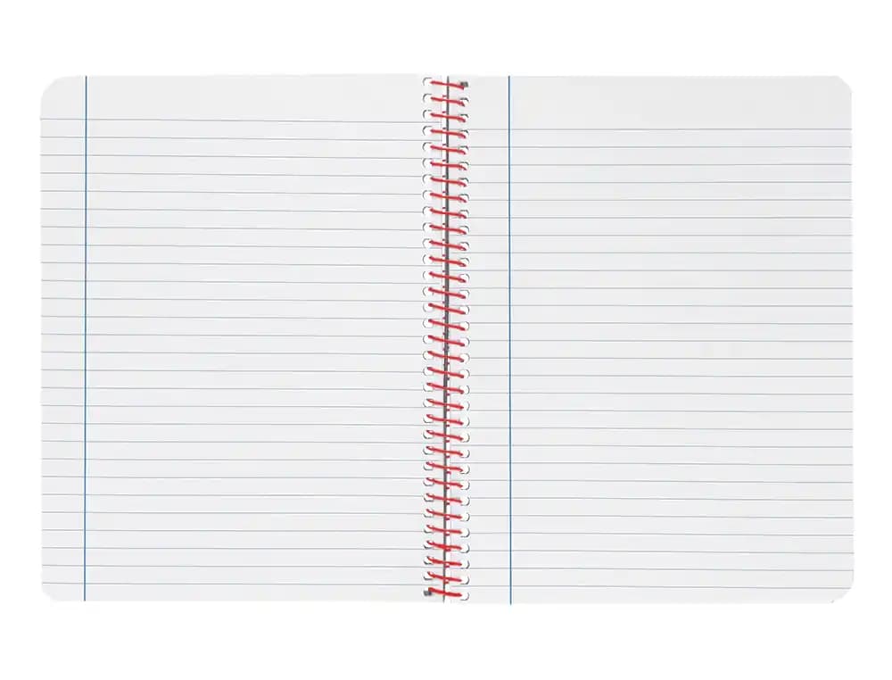 Cuaderno espiral liderpapel a4 wonder tapa plastico 80h 90gr rayado horizontal con margen colores