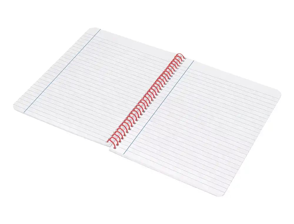 Cuaderno espiral liderpapel a4 wonder tapa plastico 80h 90gr rayado horizontal con margen colores