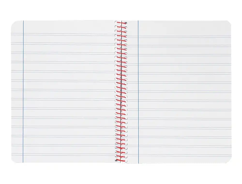 Cuaderno espiral liderpapel a4 wonder tapa plastico 80h 90gr pauta estrecha 2,5mm con margen colores